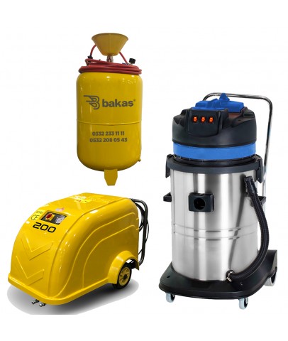 3'Lü italyan Oto Yıkama Seti - Bakaş Makina