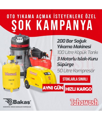 Profesyonel Oto Yıkama Seti 4 parça - Bakaş Makina