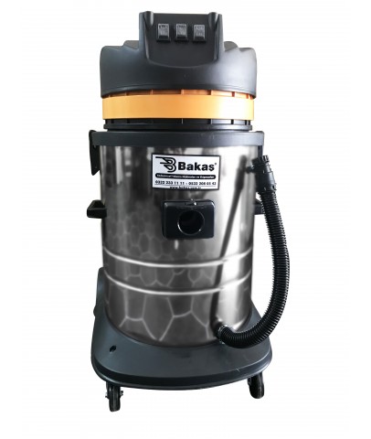 Safran 3 Motorlu Islak Kuru Süpürge Vakum Makinesi 3600 watt - Bakaş Makina